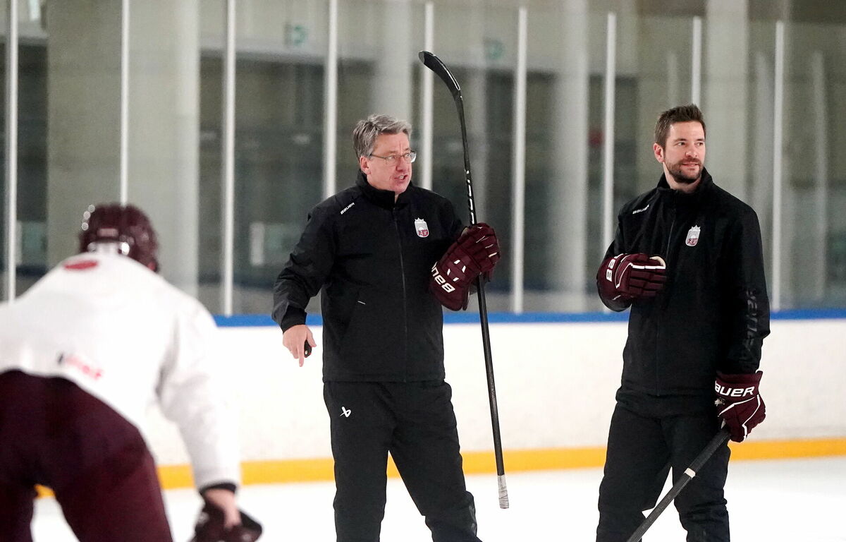 Harijs Vītoliņš un Lauris Dārziņš. Foto: Zane Bitere/LETA