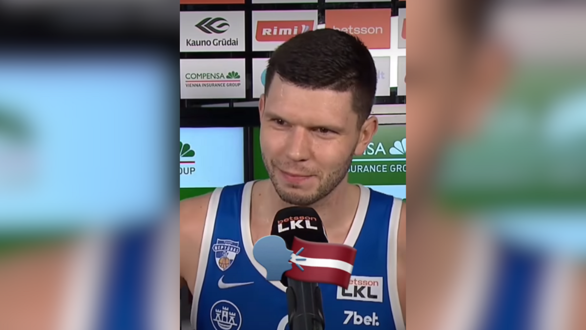 Rihards Lomažs. Foto: Ekrānšāviņš no "Basketnews"