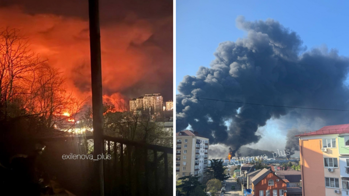 Tuapse, Krievija. Foto: Ekrānuzņēmumi no "X"