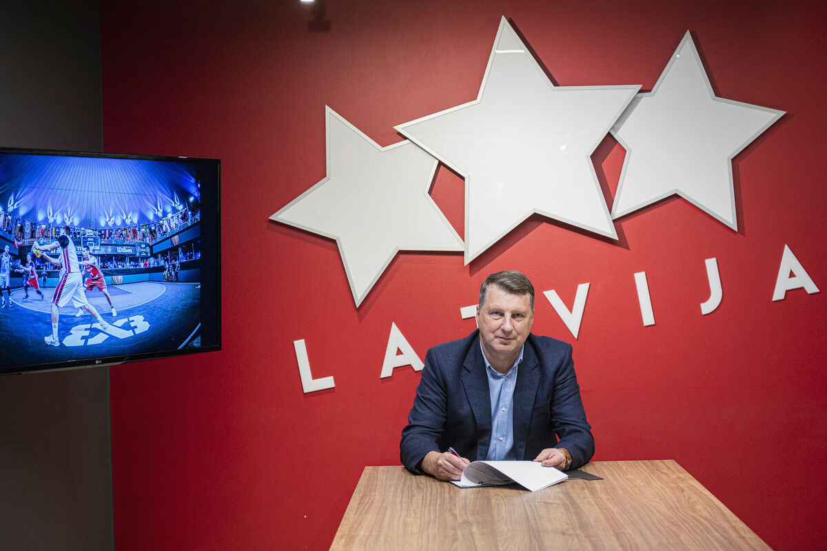 Raimonds Vējonis. Foto: Latvijas Basketbola savienība