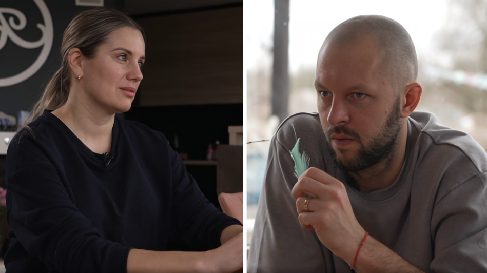 Ekrānuzņēmumi no raidījuma "Ģimene burkā"