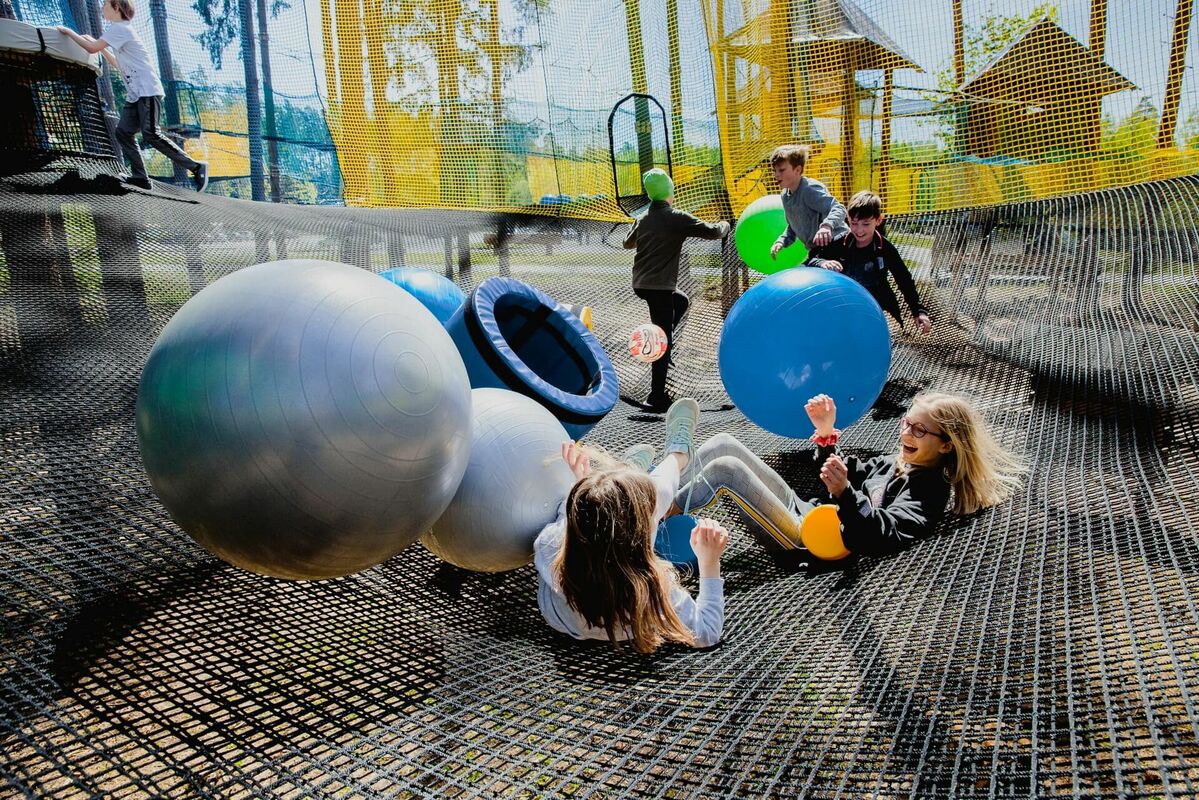 Foto: Tērvetes tīklu parks