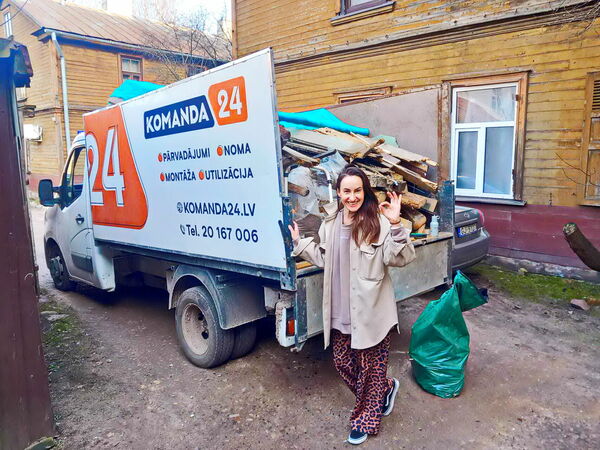 Būvgružu izvešana, Foto: Komanda24