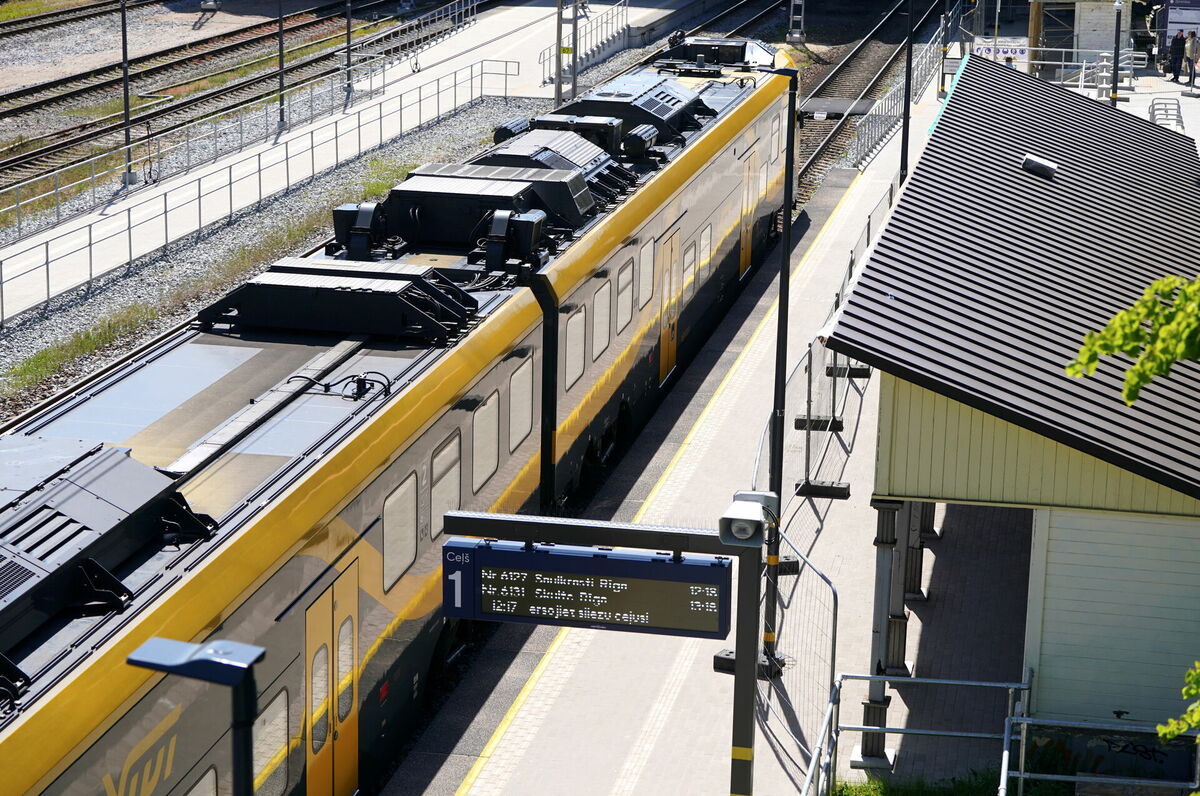 Elektrovilciens "Vivi" Zemitānu dzelzceļa stacijā.