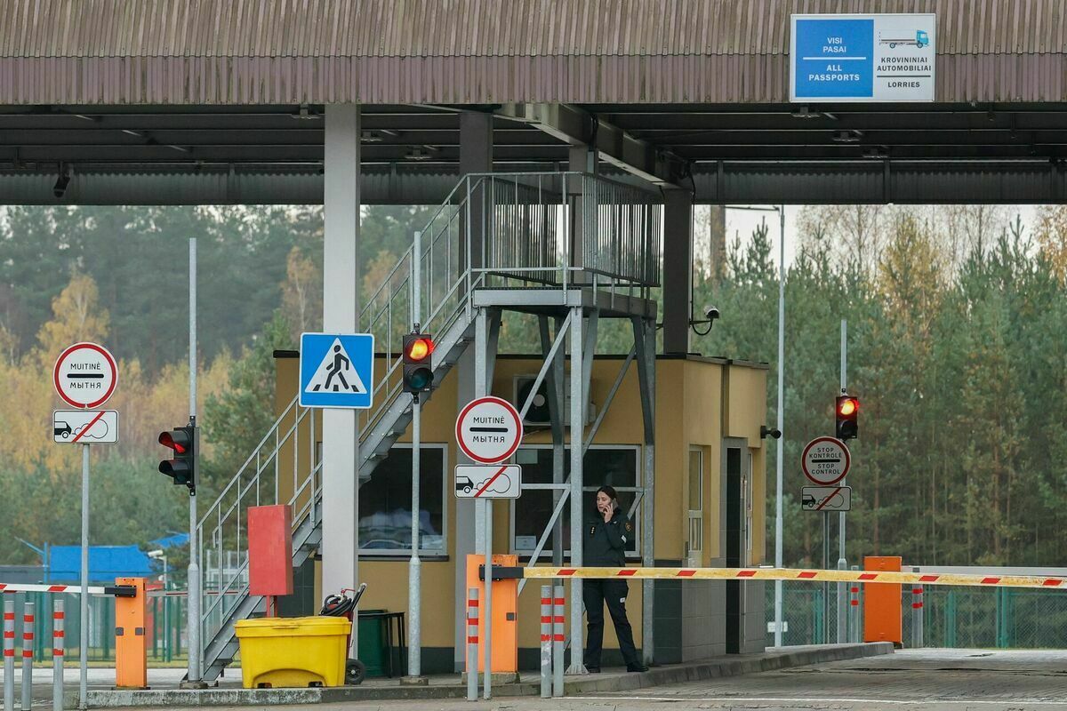Lietuvas-Baltkrievijas robeža. Foto: Petras Malukas / AFP