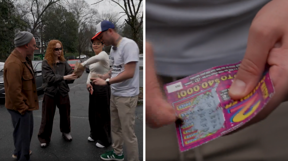 Ekrānuzņēmumi no raidījuma "Četri uz koferiem"