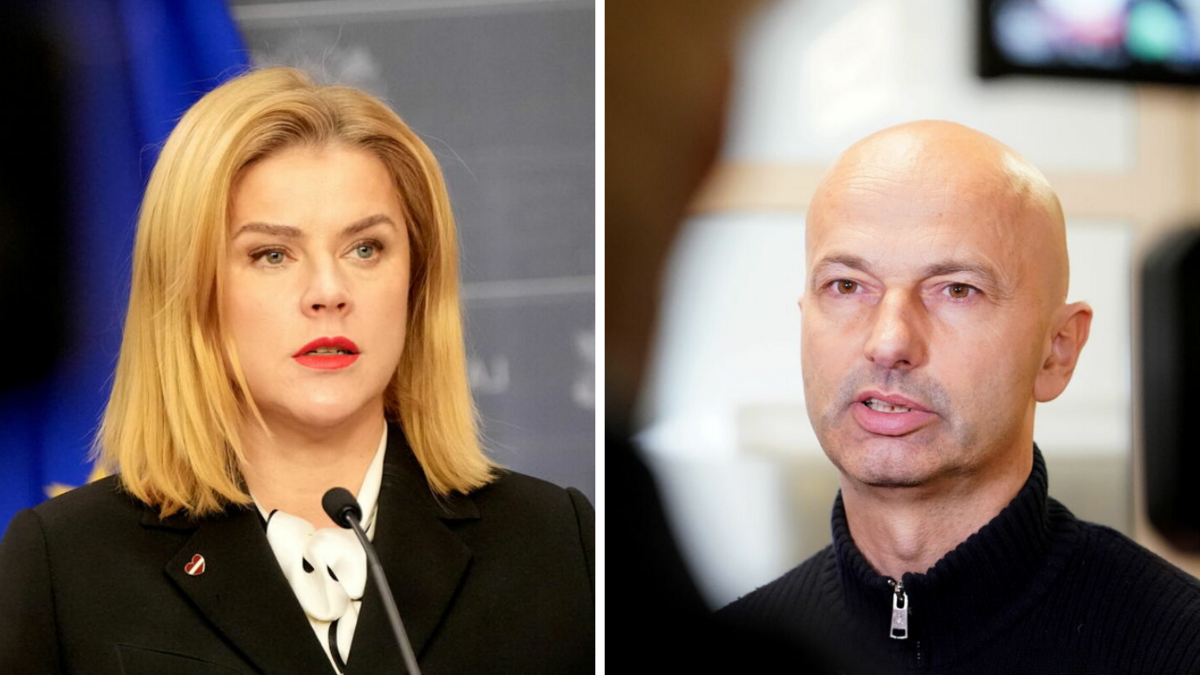 Evika Siliņa un Jānis Citskovskis. Foto: LETA