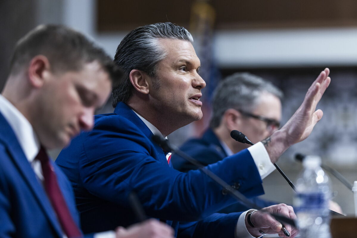 ASV aizsardzības ministrs Pīts Hegsets. Foto: EPA/JIM LO SCALZO/Scanpix