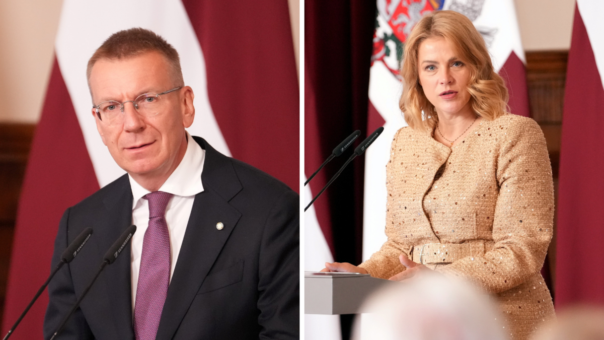 Edgars Rinkēvičs un Evika Siliņa. Foto: Edijs Pālens/LETA