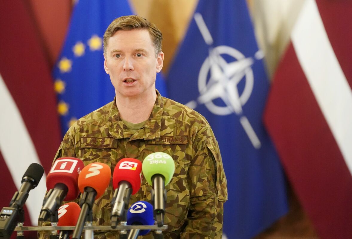 Nacionālo bruņoto spēku komandieris ģenerālmajors Kaspars Pudāns. Foto: LETA
