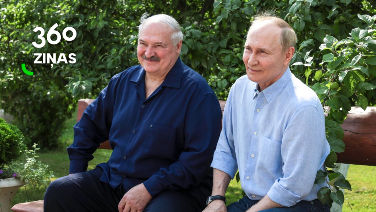 Aleksandrs Lukašenko un Vladimirs Putins. Foto: Scanpix