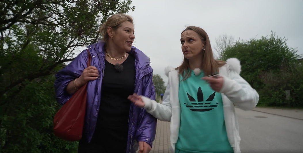 Ekrānuzņēmums no šova "Slavenības. Bez filtra"