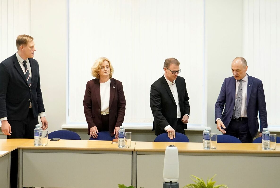 NA pārstāvji. Foto: Zane Bitere/LETA