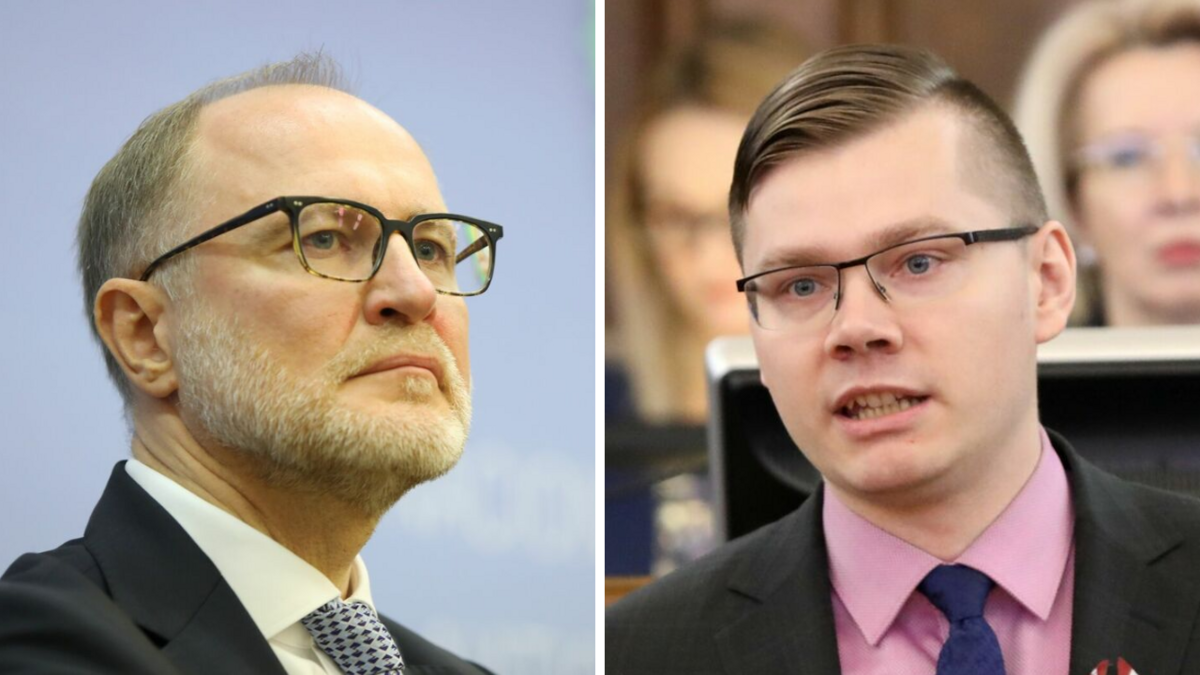 Andris Sprūds un Jānis Iesalnieks. Foto: LETA