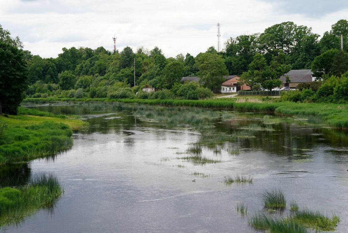 Mēmeles upe Bauskā. Foto: LETA