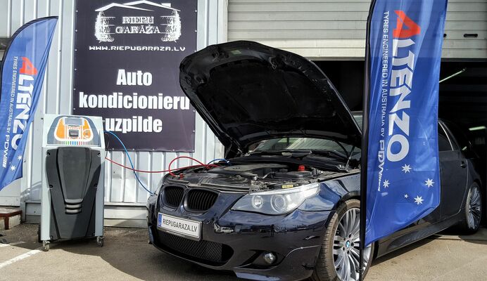Auto kondicionieru diagnostika, Foto: Riepugaraza.lv / Riepu garāža