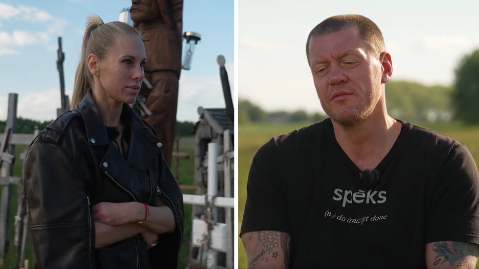 Ekrānuzņēmumi no šova "Slavenības. Bez filtra"