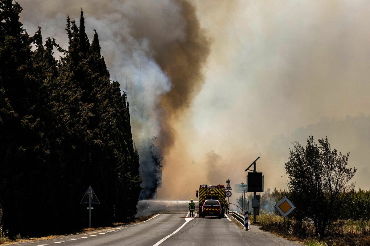 Mežu ugunsgrēki Francijā. Foto: scanpix/Jc Milhet / AFP
