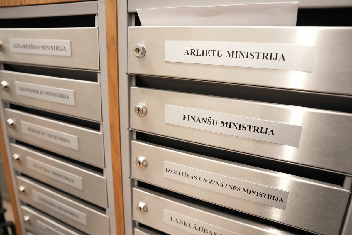 Pastkastītes Ministru kabinetā. Foto: LETA