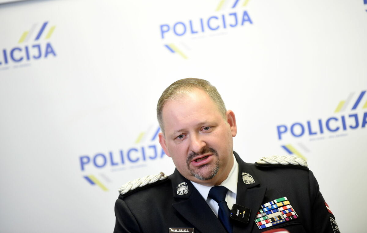 Valsts policijas priekšnieks Armands Ruks. Foto: LETA