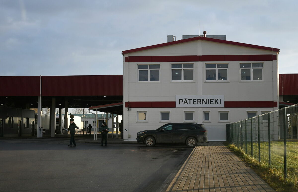 Robežas kontroles punkts "Patarnieki" Piedrujas pagastā. Foto: LETA