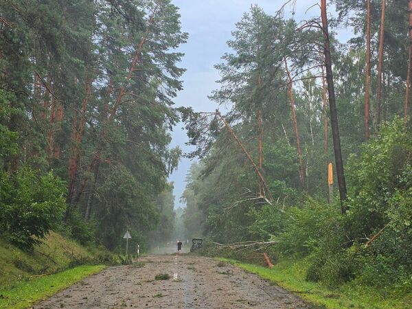 Ceturtdienas negaiss Lietuvā. Foto: Meteo LT/Facebook