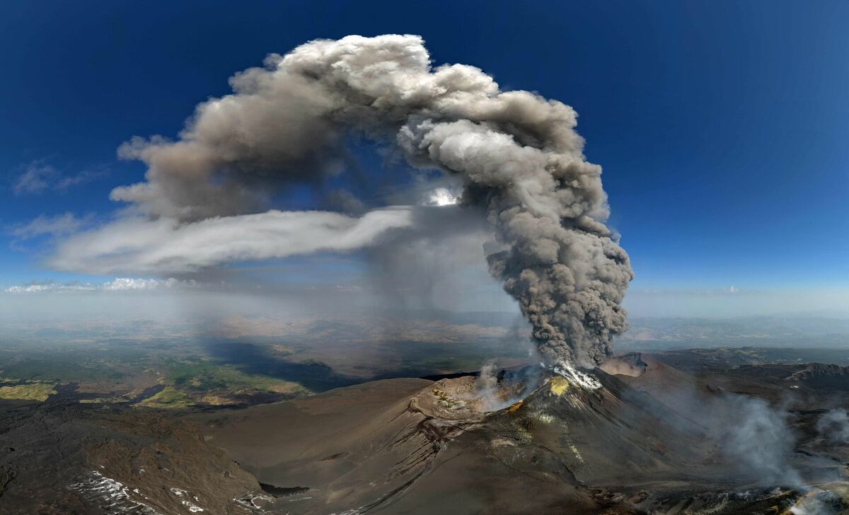 Vulkāns Etna. Foto: Giuseppe Distefano / Etna Walk / AFP / Scanpix