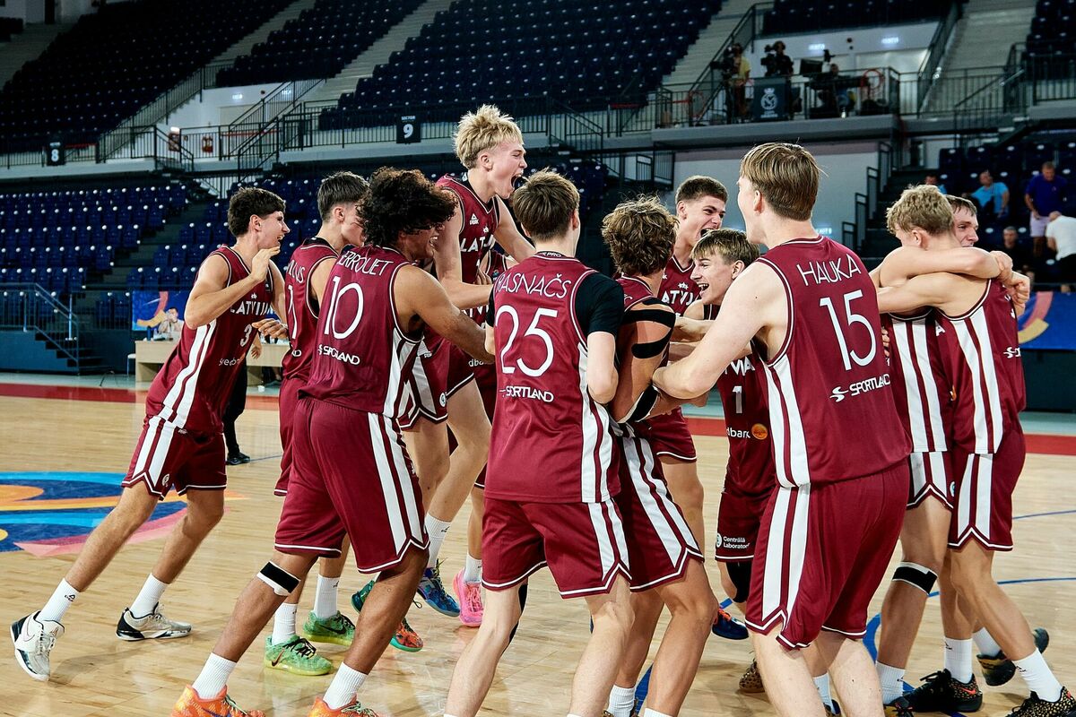 Latvijas U-16 basketbola izlase. Foto: FIBA