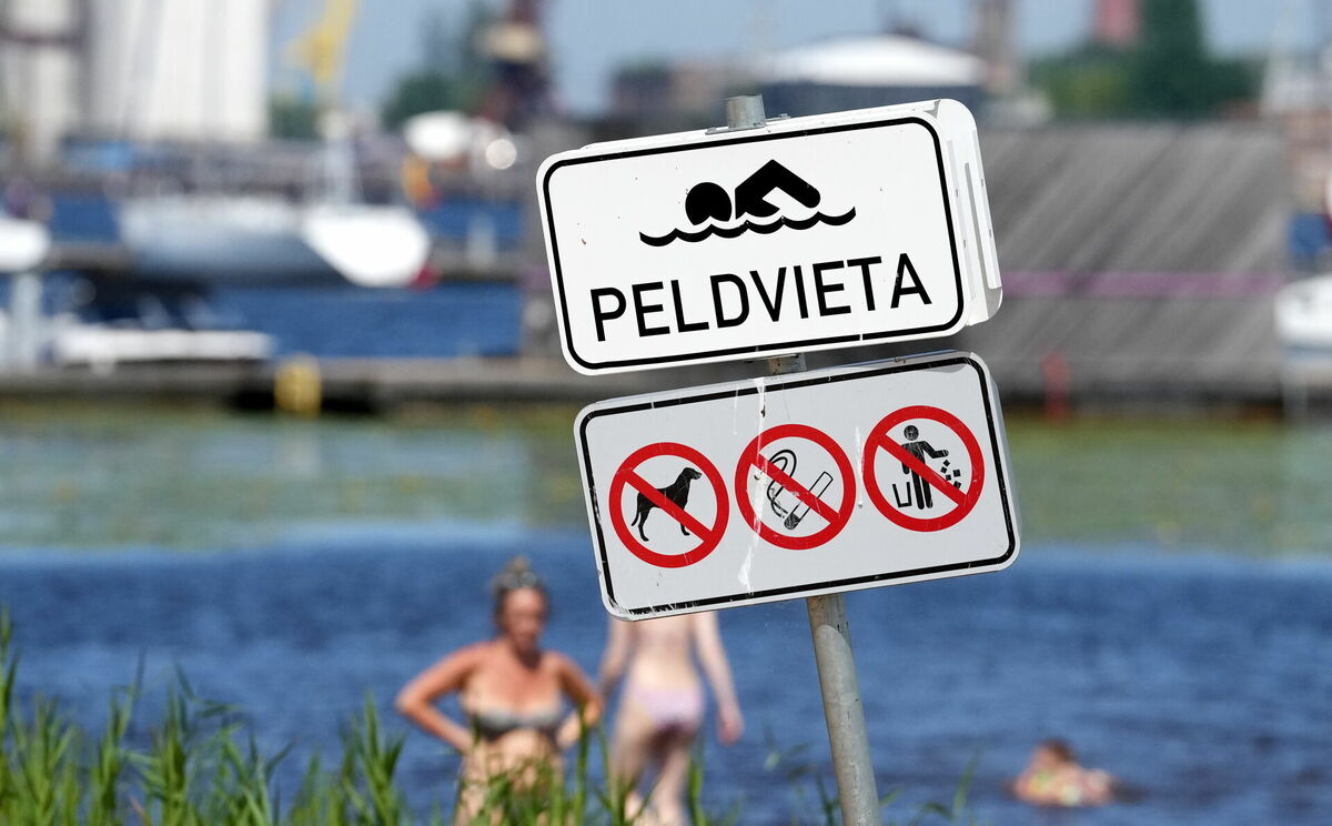 Ķīpsalas peldvieta. Foto: Edijs Pālens/LETA