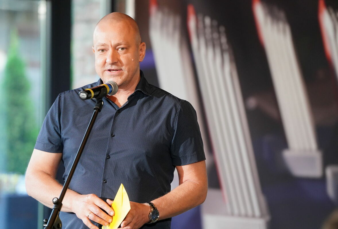 Latvijas Radio Ziņu dienesta vadītājs Uģis Lībietis . Foto: Paula Čurkste/LETA