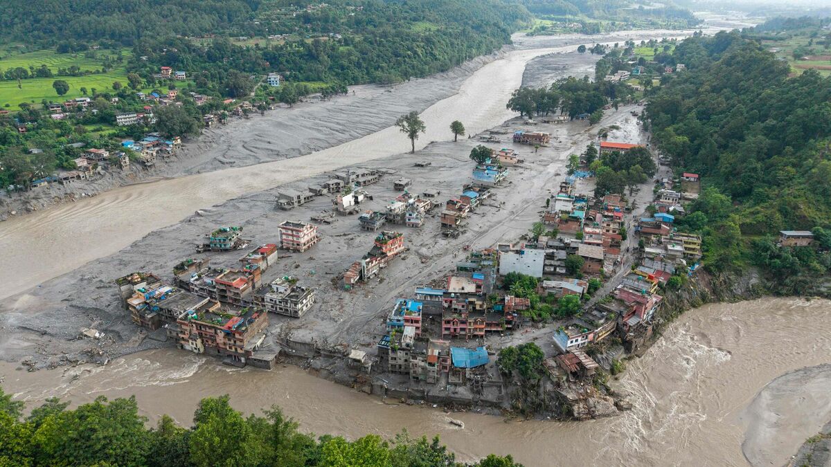 Plūdi Nepālā. Foto: scanpix/Prabin RANABHAT / AFP