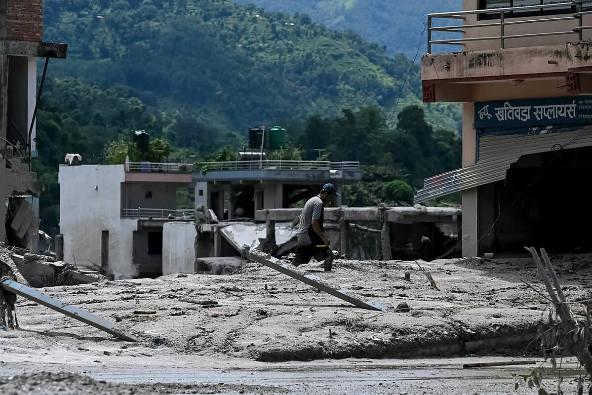 Plūdi Nepālā. Foto: scanpix/Prakash MATHEMA / AFP
