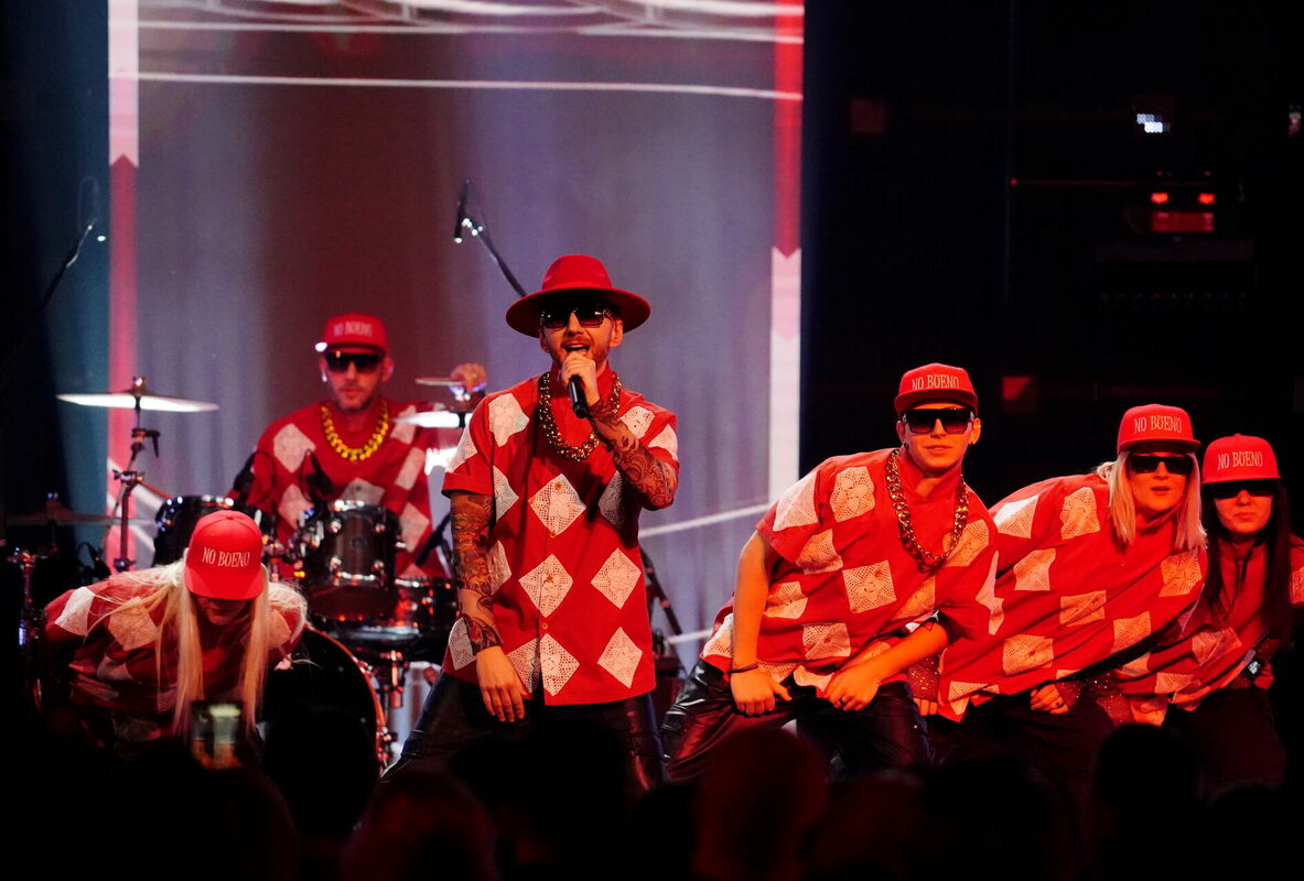 Mūzikas grupa "Bermudu divstūris". Foto: Zane Bitere/LETA