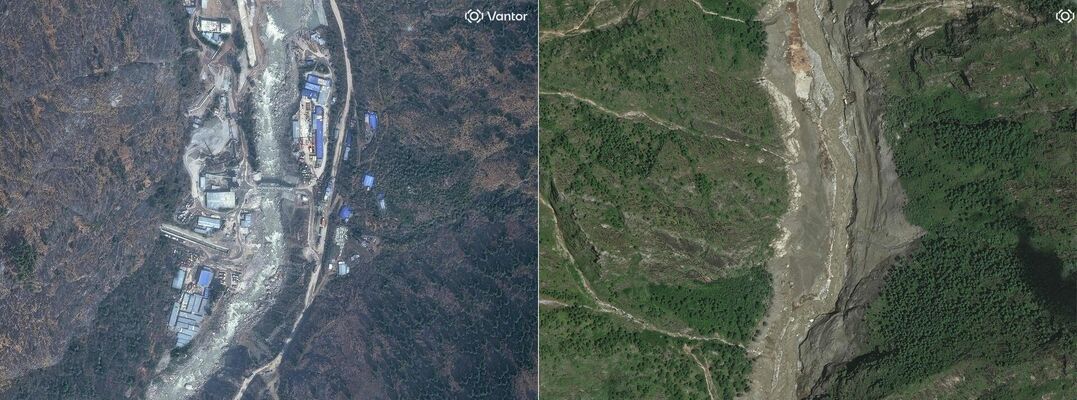 Foto: Scanpix / AFP PHOTO /  Satellite image ©2026 Vantor