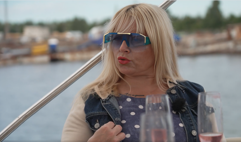 Ekrānuzņēmums no šova "Slavenības. Bez filtra"