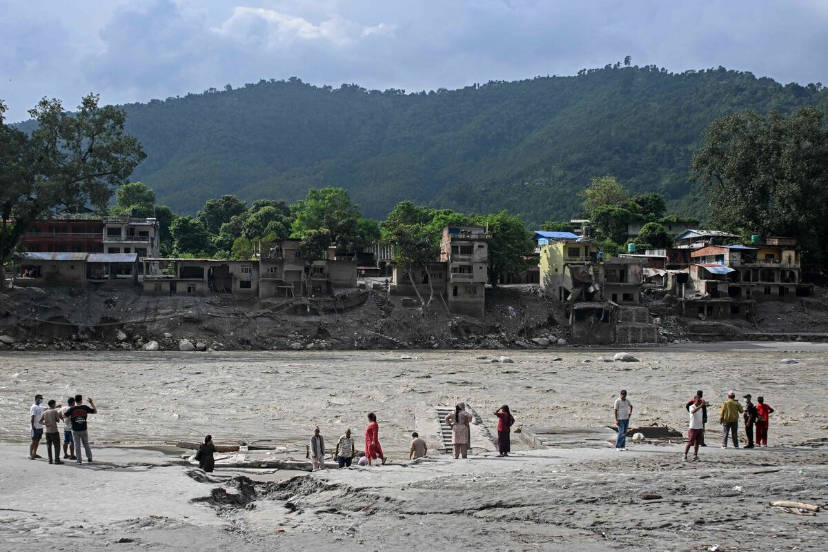 Nepāla pēc plūdiem. Foto: scanpix/Prakash MATHEMA / AFP