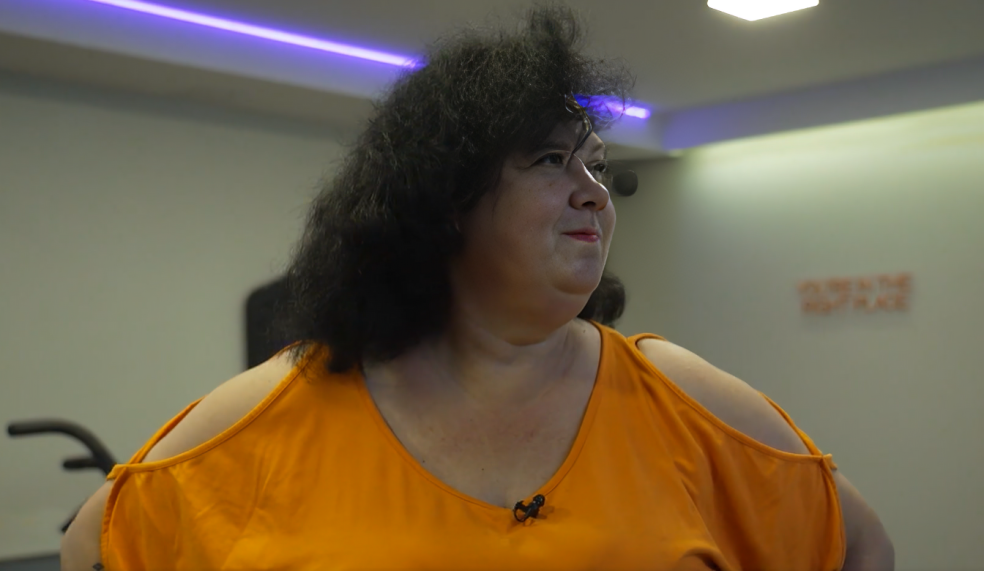 Ekrānuzņēmums no šova "Slavenības. Bez filtra"