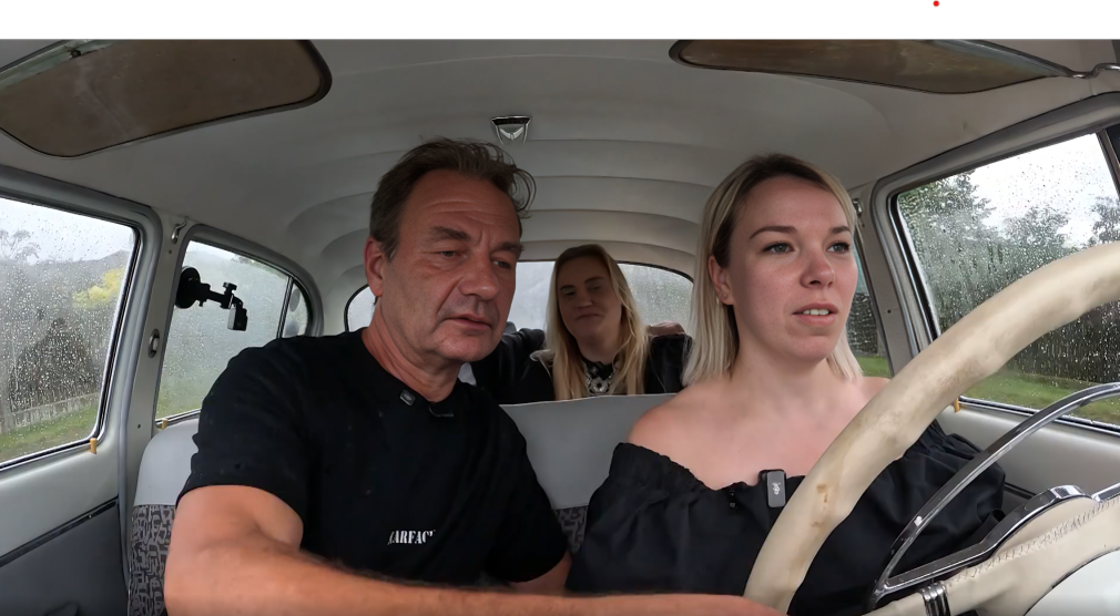 Andris Daugaviņš, Katrīna Dimanta un Ieva Sutugova. Foto: Ekrānuzņēmums no raidījuma "Gandrīz ideālas vakariņas"