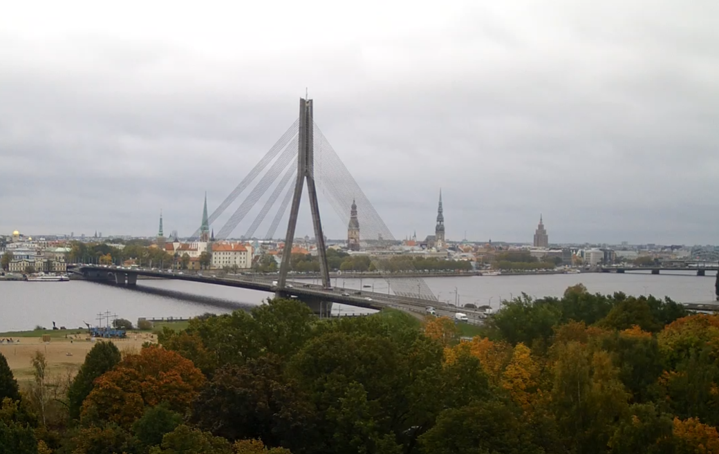 Foto: Ekrānuzņēmums no Vanšu tilta webkameras