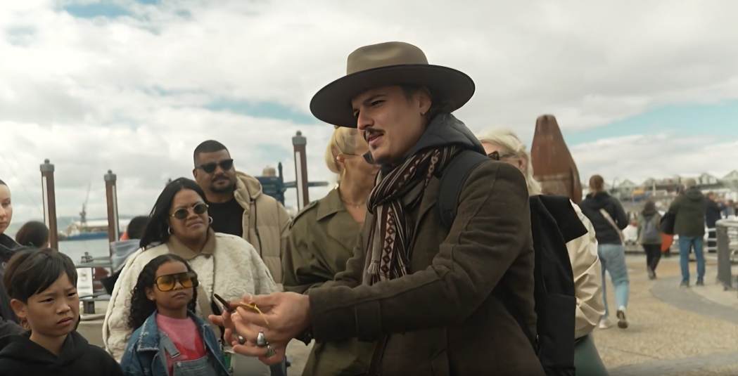 Dante Pecolli. Foto: Ekrānuzņēmums no raidījuma "Četri uz koferiem"