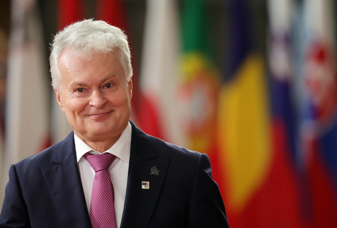Gitans Nausēda. Foto: EPA/OLIVIER MATTHYS/Scanpix