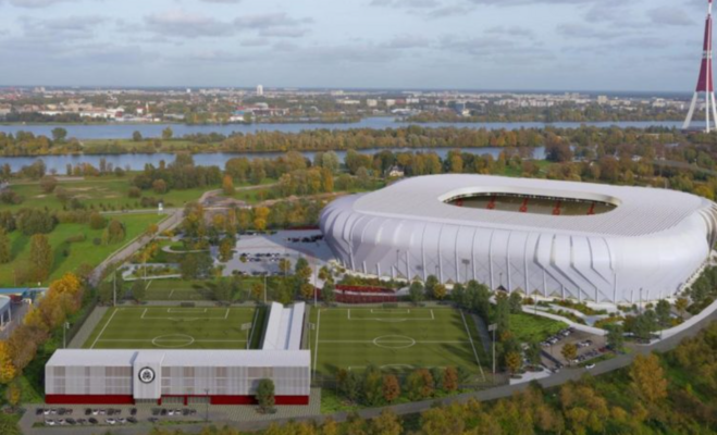 Futbola stadiona vizualizācija. Foto: Populous