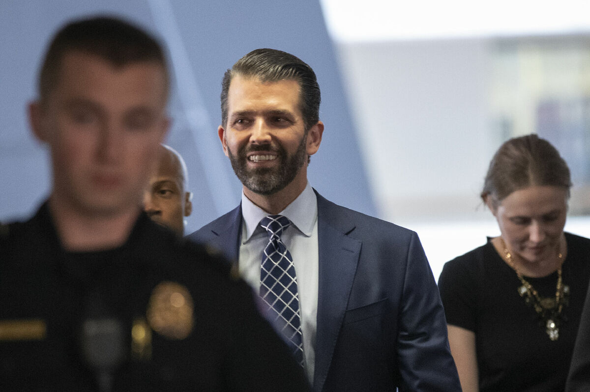 Donalds Tramps juniors. Foto: AP Photo/Manuel Balce Ceneta/Scanpix