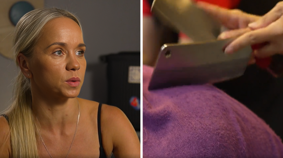 Aija Andrejeva. Foto: Ekrānuzņēmumi no raidījuma "Četri uz koferiem"